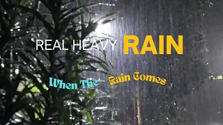 Real Rain In The Night  for Relax and Sleepy