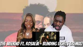 The Weeknd ft. ROSALÍA - Blinding Lights [Remix] (Official Lyric Video) - REACTION