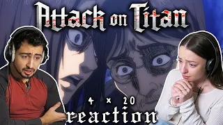 Attack on Titan 4x20 REACTION! | "Memories of the Future"