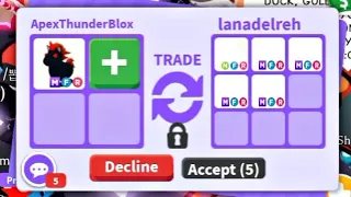 😲😱WHAT PEOPLE TRADE FOR MEGA EVIL UNICORN!? (SEEING OFFERS)! ADOPT ME TRADING VIDEO! #adoptmetrades