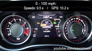 2015 Dodge Challenger SRT 8 392 6.4 Hemi 0-100 km/h, 0-100 mph & 0-200 km/h Acceleration GPS