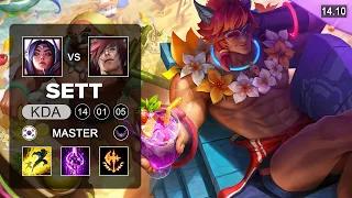 Sett vs Katarina Mid - EUW Master - Patch 14.10 Season 14