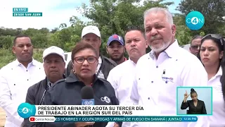 Presidente Abinader agota su tercer día de trabajo en la región Sur del pías