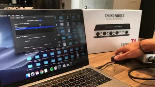 How to Connect an Audio Interface to a Mac or MacBook Pro laptop with Thunderbolt 3 to 2 adapter.