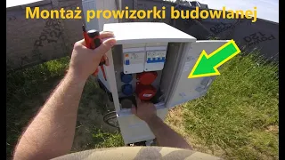 SKĄD PRĄD NA BUDOWIE? Montaż skrzynki budowlanej.