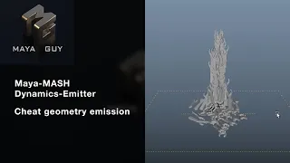 Emitting full geometry with Maya