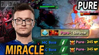 MIRACLE Shadow Fiend GOD MIDLANE destroys PURE in Ranked