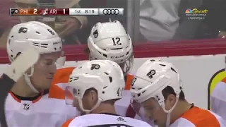 Michael Raffl Goal - Philadelphia Flyers vs Arizona Coyotes 2/10/18