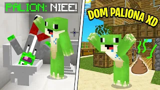 DENERWUJE PALIONA PRZEZ CAŁY DZIEŃ w PALIONOWIE w Minecraft! (śmieszne)