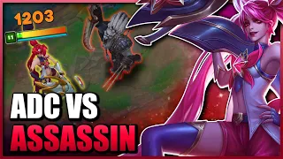 ADC vs ASSASSIN | Craziest Game I've Played In A While! | Rank 1 Jinx Gameplay Season 14