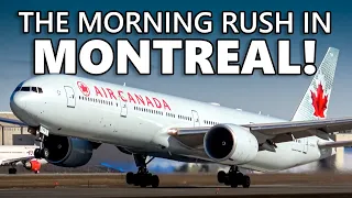 MORNING RUSH at YUL! Montreal Plane Spotting (4K)