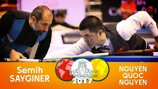 3-Cushion World Cup HoChiMinh 2017 - Semih Sayginer vs Nguyen Quoc Nguyen