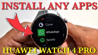 How To Install / Sideload Any Apps On Huawei Watch 4 Pro