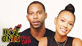 Karrueche Tran and Victor Cruz Play Truth or Dab | Hot Ones