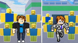 CRIEI UM EXÉRCITO DE NOOBS PARA BATALHAR COM O JEFFBLOX NO ROBLOX!!