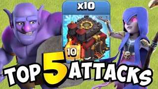 TOP 5 BEST TH10 ATTACK STRATEGIES FOR 2021 with AND without Siege Machines | Clash of Clans