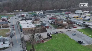 Storm damage after confirmed EF-2 tornado hit Milton, Kentucky