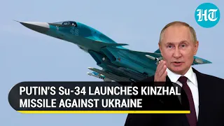 Putin's Su-34 Bomber Fires Kinzhal Missile; Russia's Shahed Drone Blitz Strikes Odesa Port | Watch