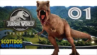 LIFE FINDS A WAY! Jurassic World Evolution Gameplay Ep 1 ScottDogGaming