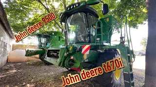 Два комбайни різних поколінь. Що змінилося за 25 років? John deere t670i та john deere 9500