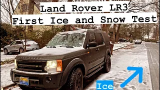 Testing My Cheap LR3 In The Ice and Snow For The First Time - Traction + Handling
