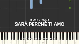 Ricchi e Poveri - Sarà perché ti amo (Piano tutorial with Synthesia)