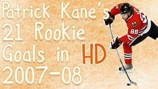 Patrick Kane's 21 Rookie Goals in 2007-08 (HD) (Calder Year)