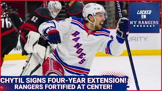 Filip Chytil signs a four-year extension with the New York Rangers!!