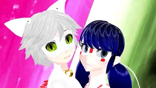 [MMD x MLB] Wedding Ladybug and Wedding Cat duet transformation [FANMADE]