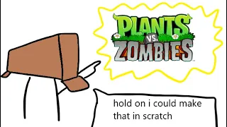 I made a plants vs zombies like game in scratch!