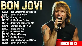 Bon Jovi Greatest Hits Full Album ~ Best Rock Songs Playlist Ever