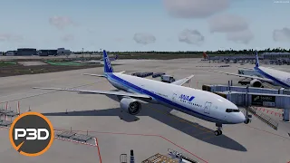 P3D v5.1 | INSANE Split Long Haul Arrival | PMDG 777-300ER | KJFK ✈️ RJAA