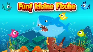 FÜNF KLEINE FISCHE - SING SONG Kinderlieder - Lustige deutsche Kinder- und Lernlieder