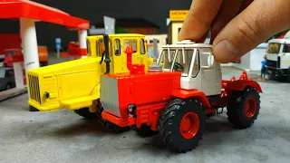 Модель трактора Т-150 и К-700 КТО БОЛЬШЕ? Про машинки.