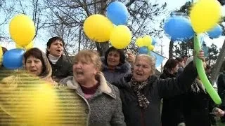 Crimean Tatars protest against 'illegal' referendum
