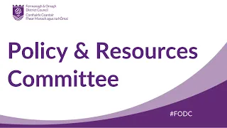 Policy & Resources Committee (19/01/2022)