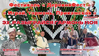 Фестиваль « ДеревняФест ».  Играй, гармонь, Прикамская. Владимир Опарин, Николай Кудрявцев (2022)