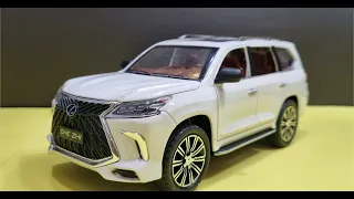 Miniature Lexus LX 570 Diecast Model Car Unboxing - 1:24 Scale