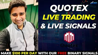 Quotex Live Trading | Binary Options Live Trading using FREE signals? (100% accuracy) 😮