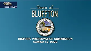 Historic Preservation Commission - Special Meeting Monday, October 17, 2022 at 6:00 PM