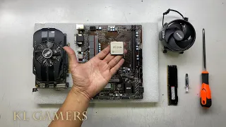 AMD Ryzen 5 1600 msis A320M GRENADE ASUS GTX1050Ti Gaming PC Build