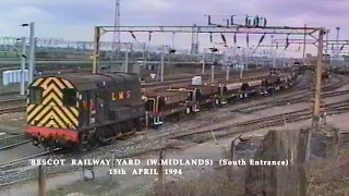 BR in the 1990s Bescot Railway Yard South Entrance W Midlands on 15th April 1994