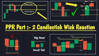 Advanced PPR ( Part :- 2 ) Candlestick & Reaction #quotex #binarytrading
