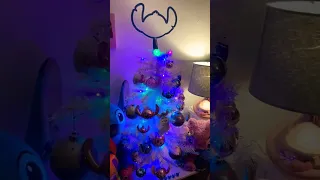 We CREATED the CUTEST STITCH Christmas TREE! 😍💙 #shorts