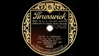 1931 Ben Bernie - Just A Gigolo (Frank Sylvano, vocal)