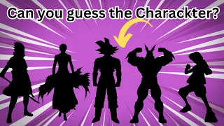 GUESS THE CHARACTER QUIZ | SILHOUETTE 80 CHARACTER #anime #quiz #challenge