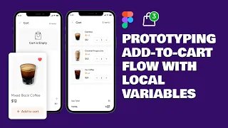 Advanced Prototyping in Figma: Add-to-Cart flows with Local Variables, Conditionals & Expressions.