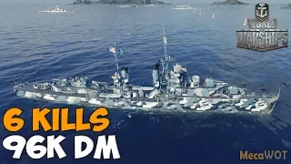 World of WarShips | Mahan | 6 KILLS | 96K Damage - Replay Gameplay 1080p 60 fps