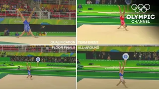 All of Max Whitlock's Floor Routines, at the same time! | Olympic Memories