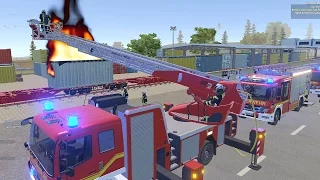 Emergency Call 112 Fire Fighting Simulation - NEW Ladder Truck Mission! 4K